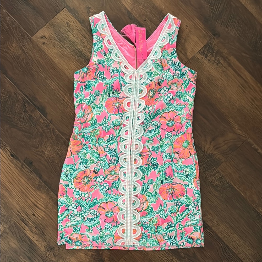 Lilly Pulitzer Sleeveless skort dress with Lace Trim